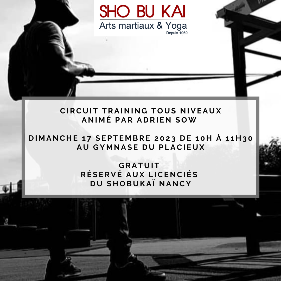 CIRCUIT TRAINING gratuit et ouvert à toutes et tous Samedi 27 mai 2023 Gymnase du placieux